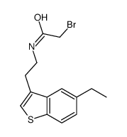 2-bromo-N-[2-(5-ethyl-1-benzothiophen-3-yl)ethyl]acetamide Structure