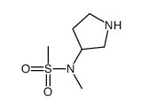 N-methyl-N-pyrrolidin-3-ylmethanesulfonamide Structure