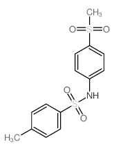 Benzenesulfonamide,4-methyl-N-[4-(methylsulfonyl)phenyl]- Structure