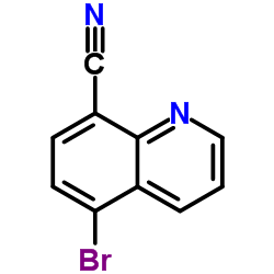 5-溴喹啉-8-甲腈结构式