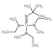 三(乙基甲酰胺基)(叔丁基酰亚氨)钽(V结构式