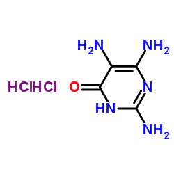 2,5,6-三氨基-4-羟基嘧啶二盐酸盐结构式