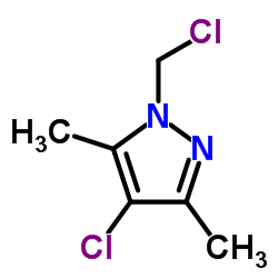 4-CHLORO-1-CHLOROMETHYL-3,5-DIMETHYL-1H-PYRAZOLE Structure