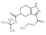 5-叔丁基-3-乙基-1,4,6,7-四氢-5H-吡唑并[4,3-c]吡啶-3,5-二羧酸结构式
