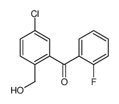 [5-chloro-2-(hydroxymethyl)phenyl]-(2-fluorophenyl)methanone结构式