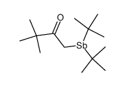 1-(di-tert-butylstibanyl)-3,3-dimethylbutan-2-one结构式