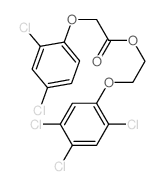 2-(2,4,5-trichlorophenoxy)ethyl 2-(2,4-dichlorophenoxy)acetate结构式