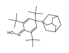4-(adamantan-1-yl)-2,4,6-tri-tert-butylcyclohexa-2,5-dien-1-one oxime结构式