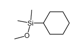(Cyclohexyl)dimethylmethoxysilane Structure