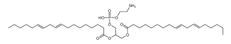 1,2-dilinoleoyl-3-phosphatidylethanolamine结构式