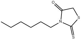 3-己基-2-硫代噻唑烷-4-酮结构式