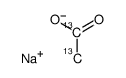 乙酸钠-(¹³C)2结构式