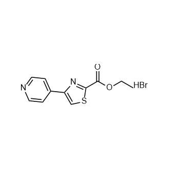 4-(吡啶-4-基)噻唑-2-甲酸乙酯氢溴酸盐结构式