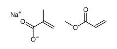sodium,methyl prop-2-enoate,2-methylprop-2-enoate Structure