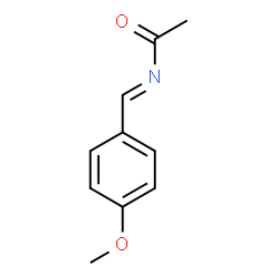 Acetamide, N-[(4-methoxyphenyl)methylene]-, [N(E)]- (9CI) Structure