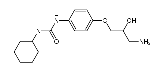 1-(4-(3-amino-2-hydroxypropoxy)phenyl)-3-cyclohexylurea Structure
