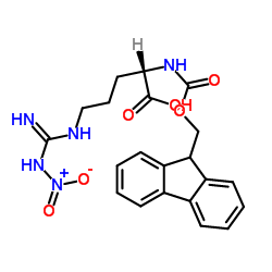 Nα-FMOC-Nω-硝基-L-精氨酸结构式