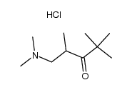 1-(dimethylamino)-2,4,4-trimethylpentan-3-one hydrochloride Structure