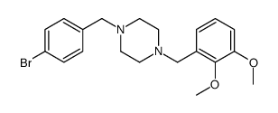 1-[(4-bromophenyl)methyl]-4-[(2,3-dimethoxyphenyl)methyl]piperazine结构式