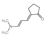 Cyclopentanone, 2-[3-(dimethylamino)-2-propen-1-ylidene]-结构式