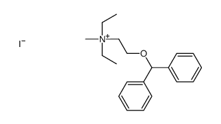 [2-(diphenylmethoxy)ethyl]diethylmethylammonium iodide structure