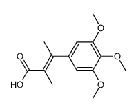 (E)-3,4,5-Trimethoxy-α,β-dimethylzimtsaeure Structure