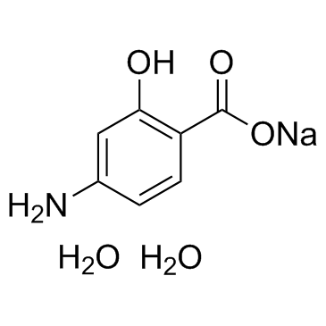 Sodium 4-aminosalicylate dihydrate Structure