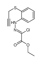 ethyl 2-chloro-2-[(2-prop-2-ynylsulfanylphenyl)hydrazinylidene]acetate结构式