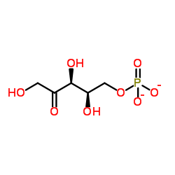 2-Pentulose 5-(dihydrogen phosphate)结构式