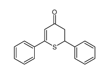 2,6-diphenyl-2,3-dihydrothiopyran-4-one Structure