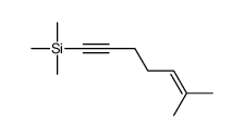 trimethyl(6-methylhept-5-en-1-ynyl)silane Structure