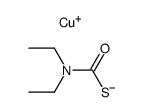 diethyl-thiocarbamic acid , copper (I)-salt Structure