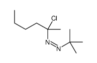 tert-butyl(2-chlorohexan-2-yl)diazene Structure