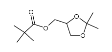 (2,2-dimethyl-1,3-dioxolan-4-yl)methyl pivalate结构式