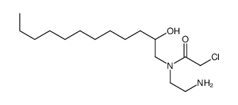 N-(2-aminoethyl)-2-chloro-N-(2-hydroxydodecyl)acetamide结构式