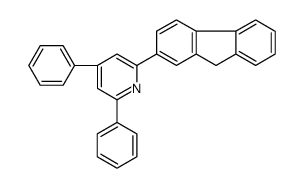 2-(9H-fluoren-2-yl)-4,6-diphenylpyridine结构式