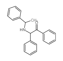 1,2-diphenyl-2-(1-phenylethylamino)ethanone结构式