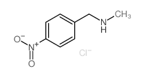 N-甲基-1-(4-硝基苯基)甲胺盐酸盐结构式