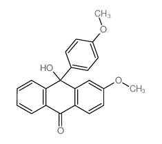 10-hydroxy-3-methoxy-10-(4-methoxyphenyl)anthracen-9-one structure
