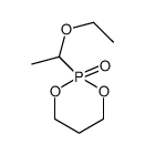 2-(1-ethoxyethyl)-1,3,2λ5-dioxaphosphinane 2-oxide结构式