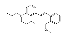 N,N-dibutyl-3-[2-[2-(methoxymethyl)phenyl]ethenyl]aniline Structure
