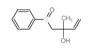 3-Buten-2-ol,2-methyl-1-(phenylsulfinyl)- Structure