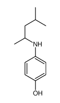 4-(4-methylpentan-2-ylamino)phenol结构式