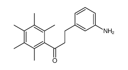 3-(3-氨基苯基)-1-(2,3,4,5,6-戊甲基苯基)-1-丙酮结构式