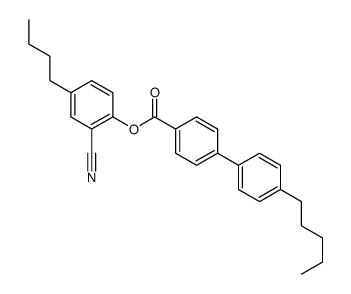 (4-butyl-2-cyanophenyl) 4-(4-pentylphenyl)benzoate Structure