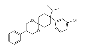 3-[9-(dimethylamino)-3-phenyl-1,5-dioxaspiro[5.5]undecan-9-yl]phenol结构式