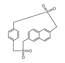 2,13-Dithia[3](2,6)naphthalino[3]paracyclophan-S,S,S',S'-tetroxid结构式