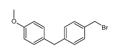 1-(bromomethyl)-4-[(4-methoxyphenyl)methyl]benzene Structure