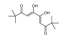 5,6-dihydroxy-2,2,9,9-tetramethyldeca-4,6-diene-3,8-dione结构式