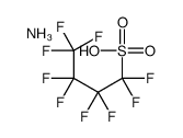 azanium,1,1,2,2,3,3,4,4,4-nonafluorobutane-1-sulfonate structure